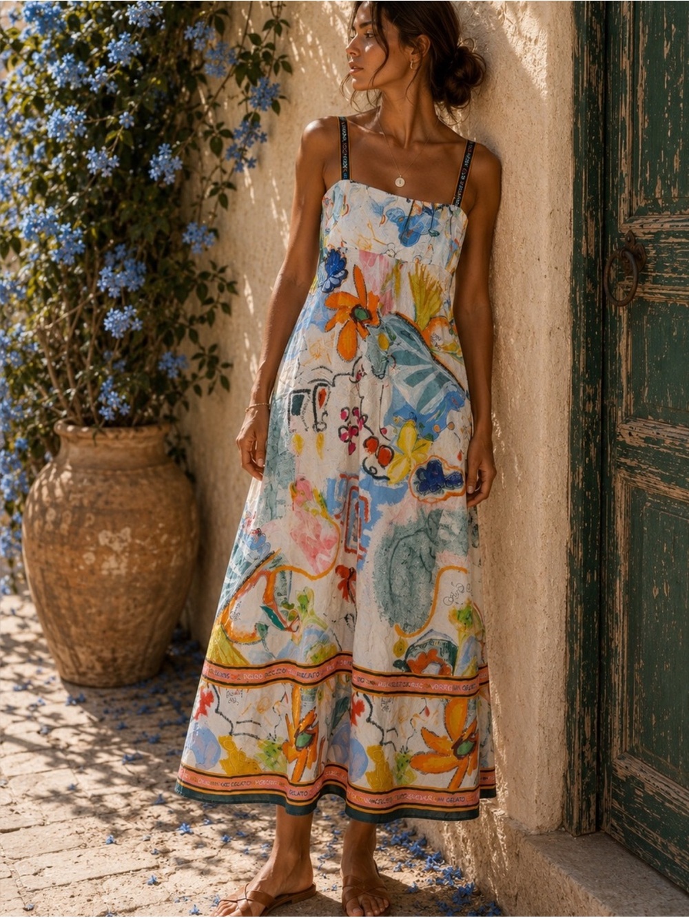 NWT Caroline Constas Euro vacation dress